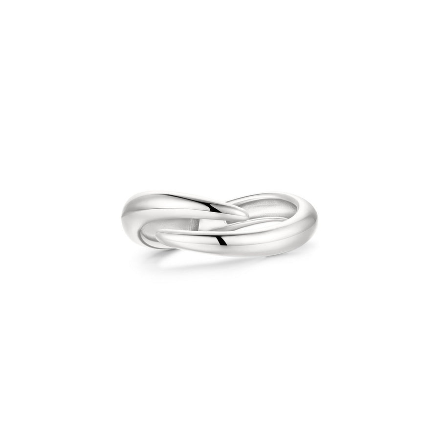 Ania Haie Fairy Dust Silver Spiral Adjustable Ring R079-02H