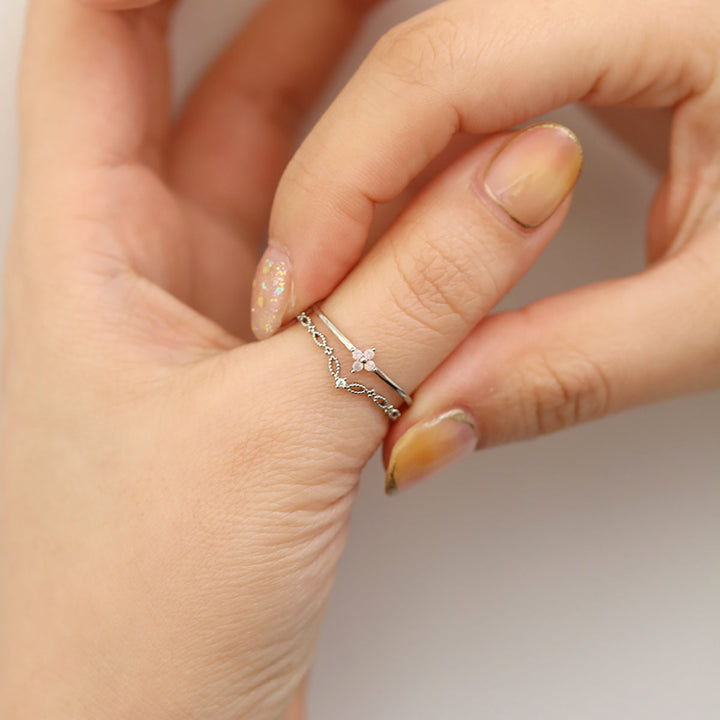Double moonstone vine ring-2