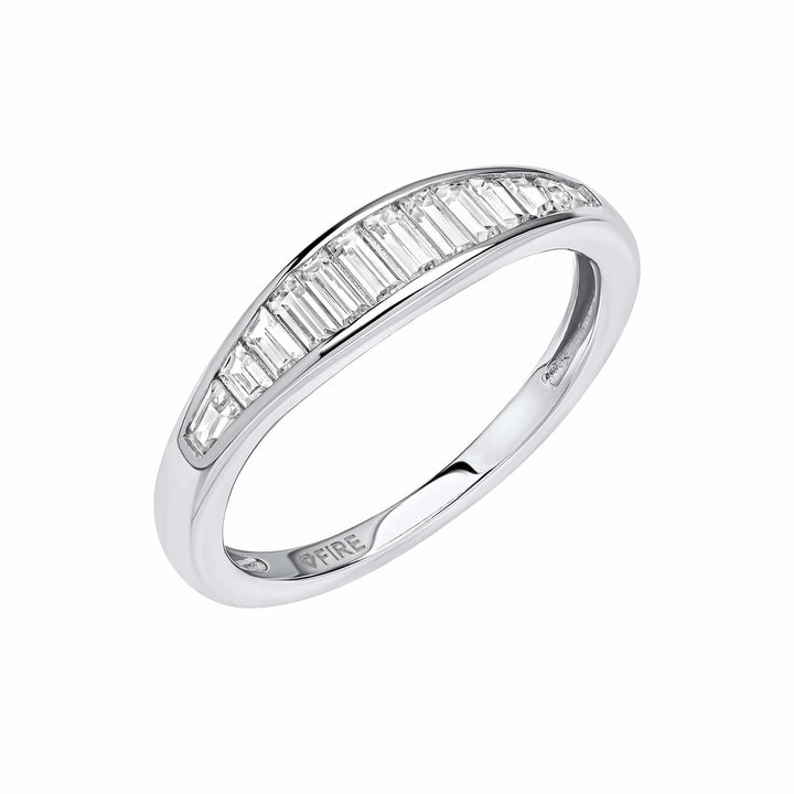 Diamonfire Channel Set Baguette Cubic Zirconia Ring R3946