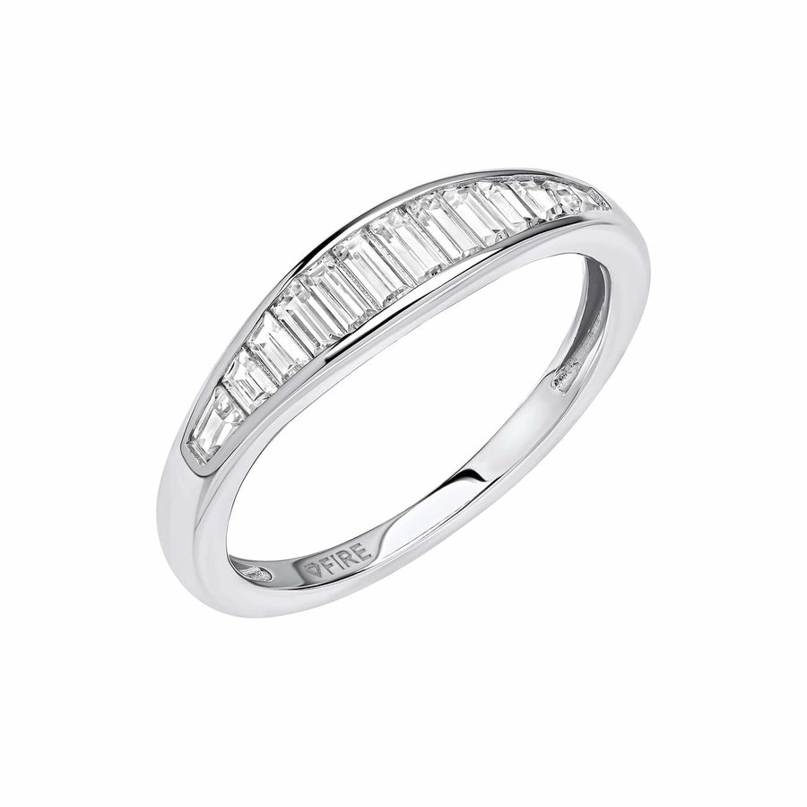 Diamonfire Channel Set Baguette Cubic Zirconia Ring R3946