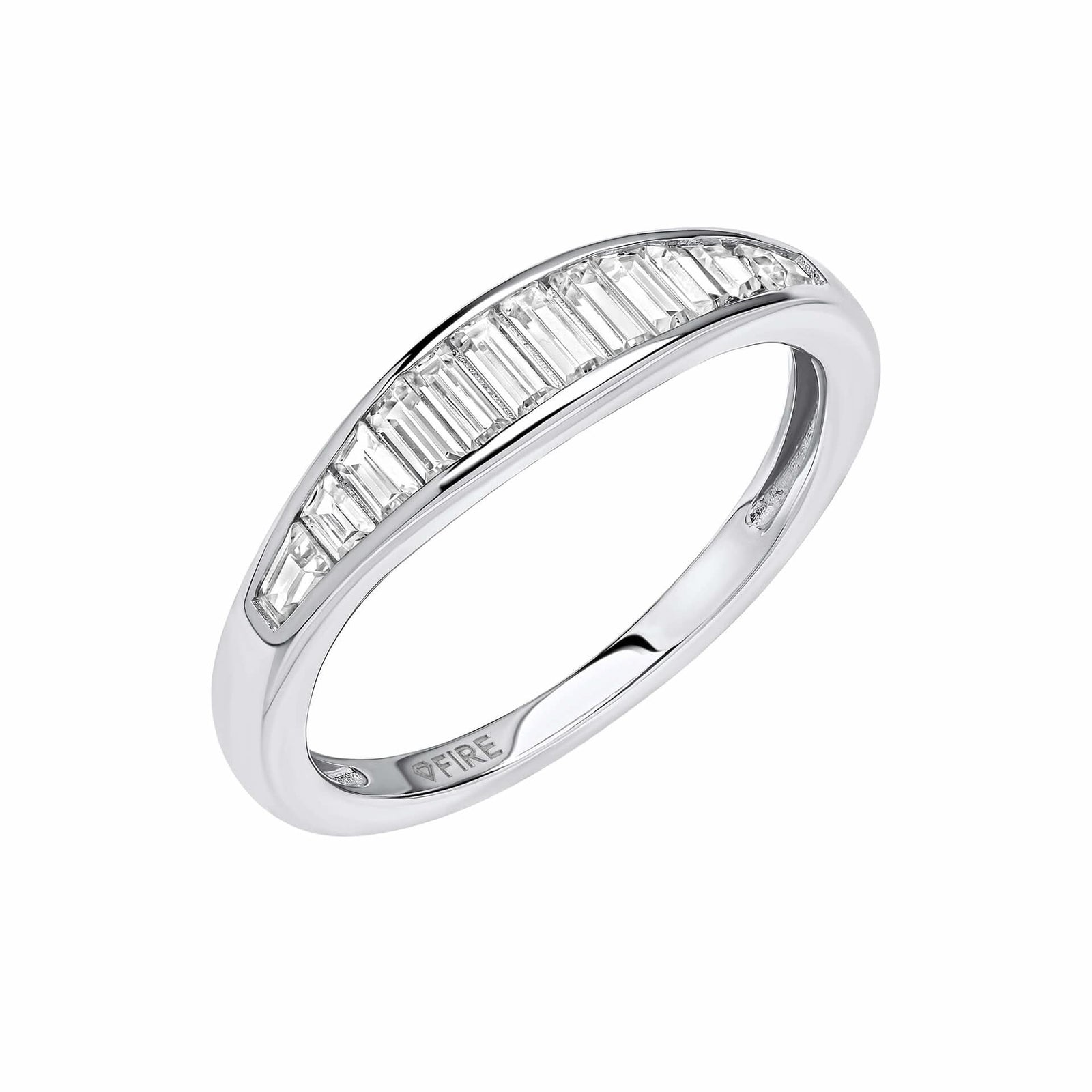 Diamonfire Channel Set Baguette Cubic Zirconia Ring R3946