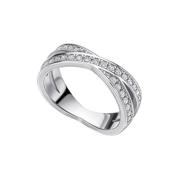 Diamonfire Clear Cubic Zirconia Modern Cushion Cut Ring R4001