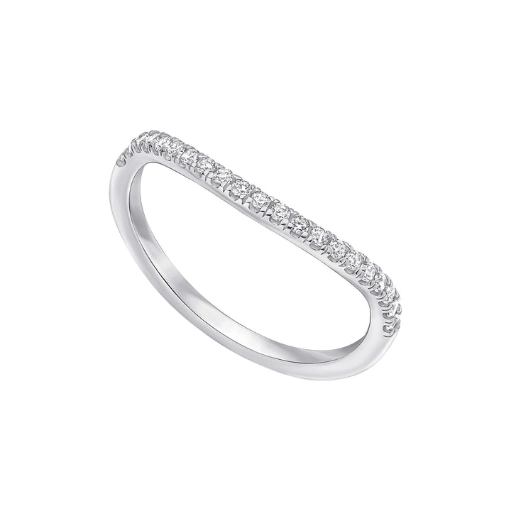 Diamonfire Clear Cubic Zirconia Elegant Oval Cut Ring R4003