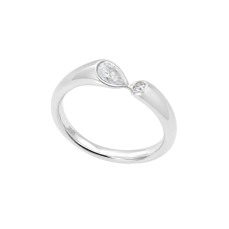 Beginnings Sterling Silver Cubic Zirconia Ring R4011C