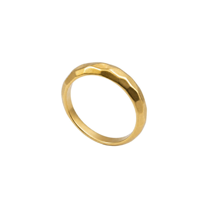 Beginnings Sterling Silver Gold Ring R4014