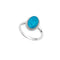 Beginnings Sterling Silver Blue Magnesite Ring R4016T