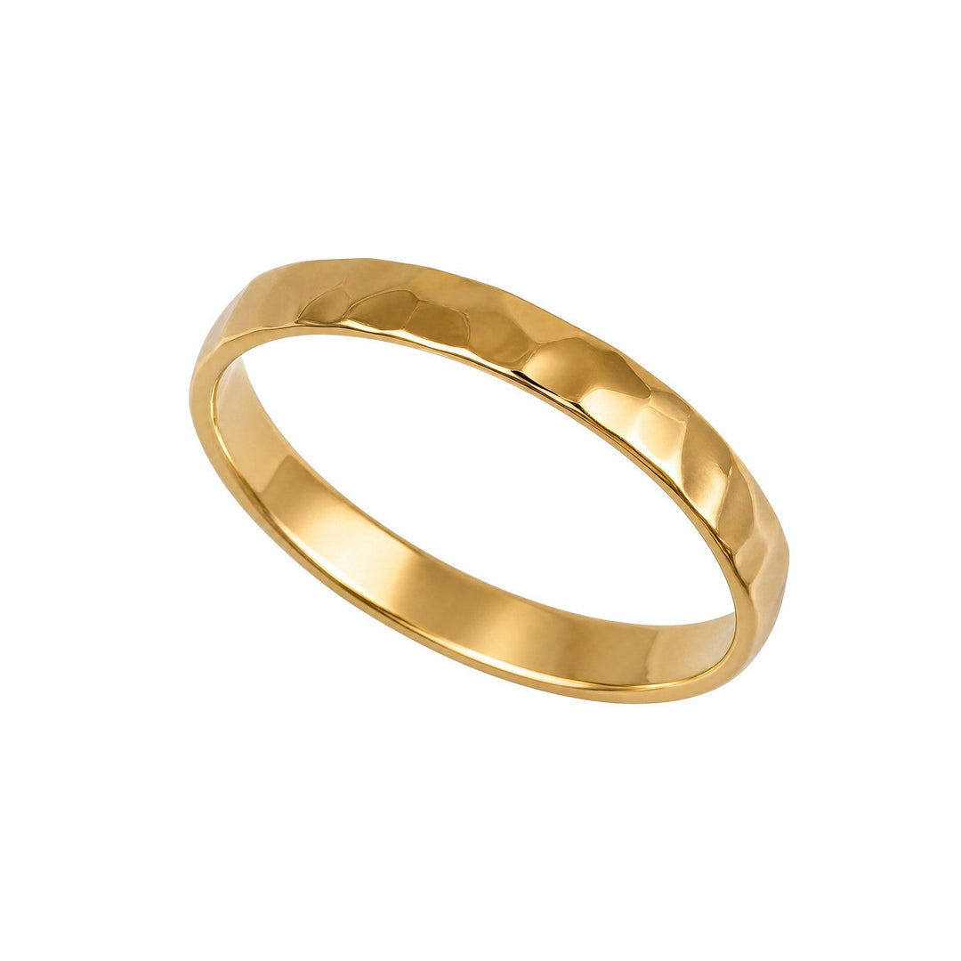 Beginnings Sterling Silver Gold Ring R4023