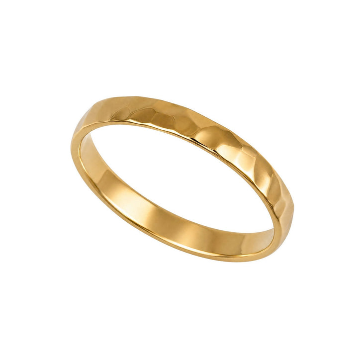 Beginnings Sterling Silver Gold Ring R4023