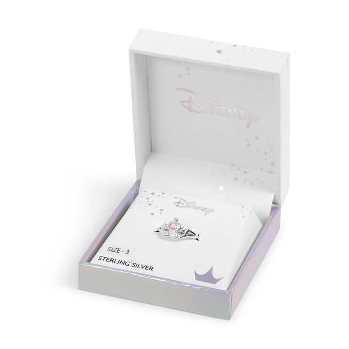 Disney Princess Sterling Silver 925 Pink Cz Tiara - K Ring R900068ZPL-5.PH