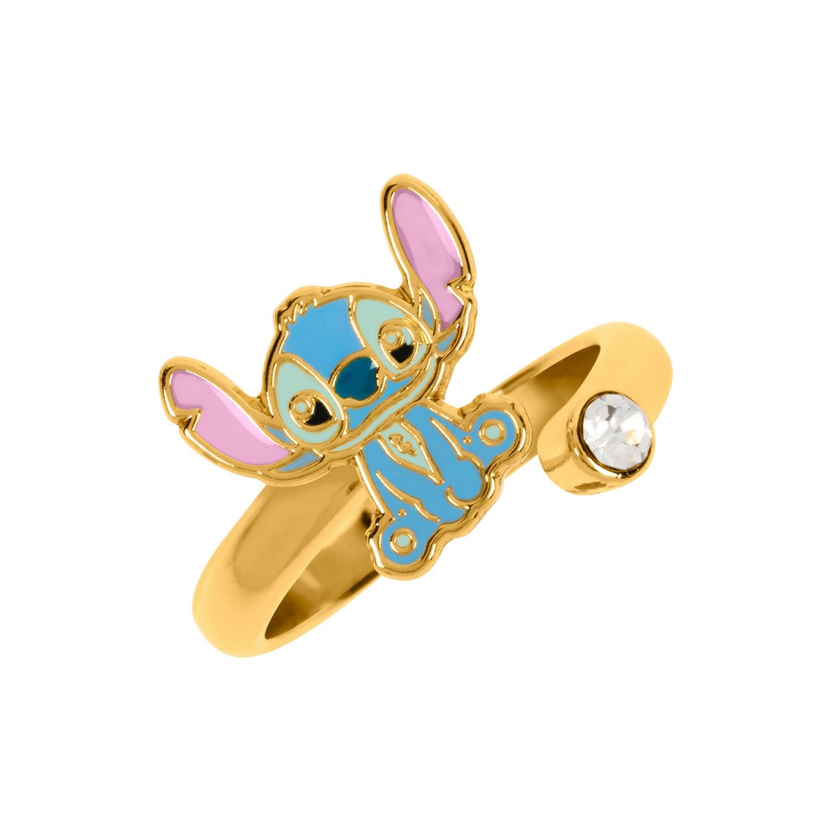 Disney Brass Yg Plt Stitch Bypass Yellow Ring RF00393YRWL.PH