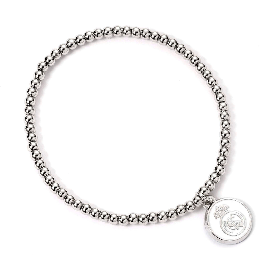 Real Madrid Silver Disc Ball Bead Bracelet RMBB0009