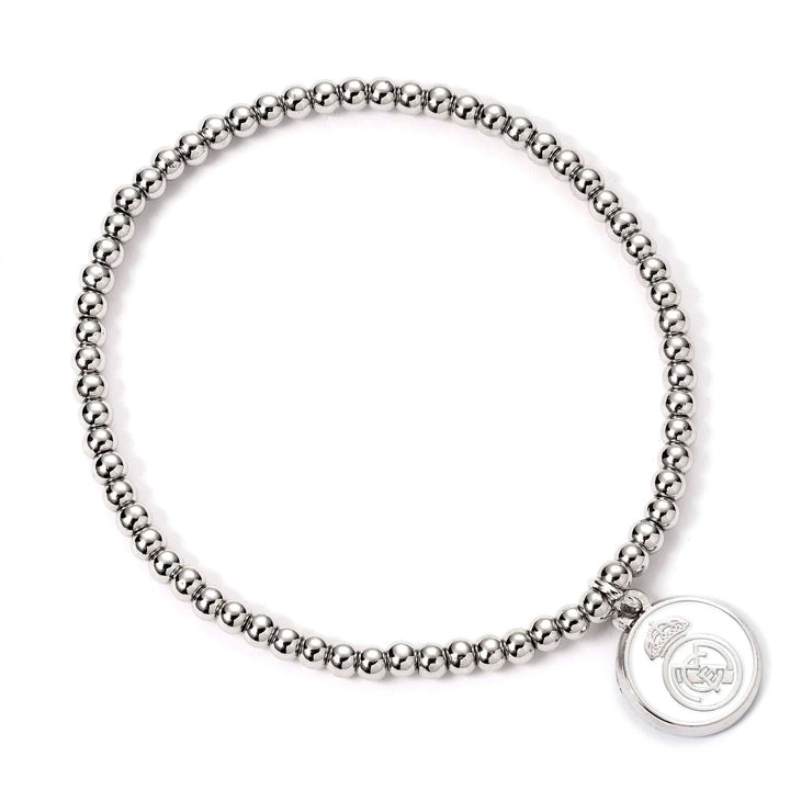 Real Madrid Silver Disc Ball Bead Bracelet RMBB0009