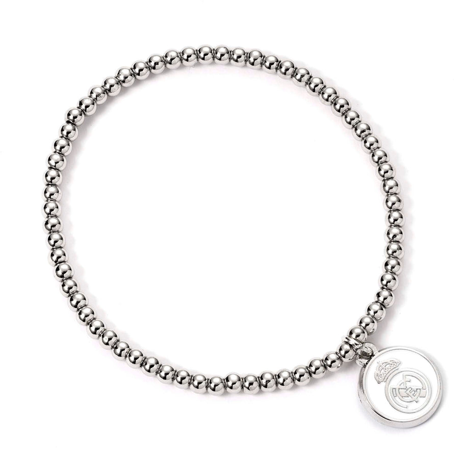 Real Madrid Silver Disc Ball Bead Bracelet RMBB0009