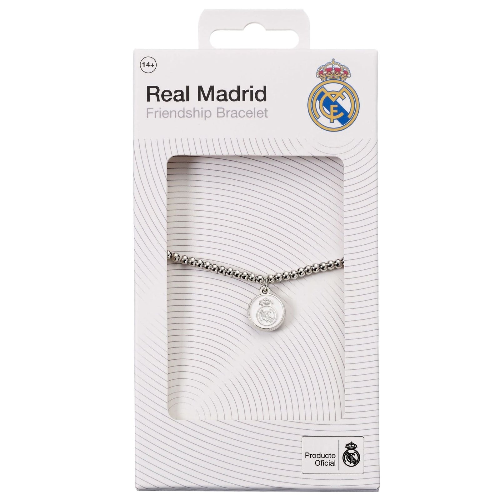 Real Madrid Silver Disc Ball Bead Bracelet RMBB0009