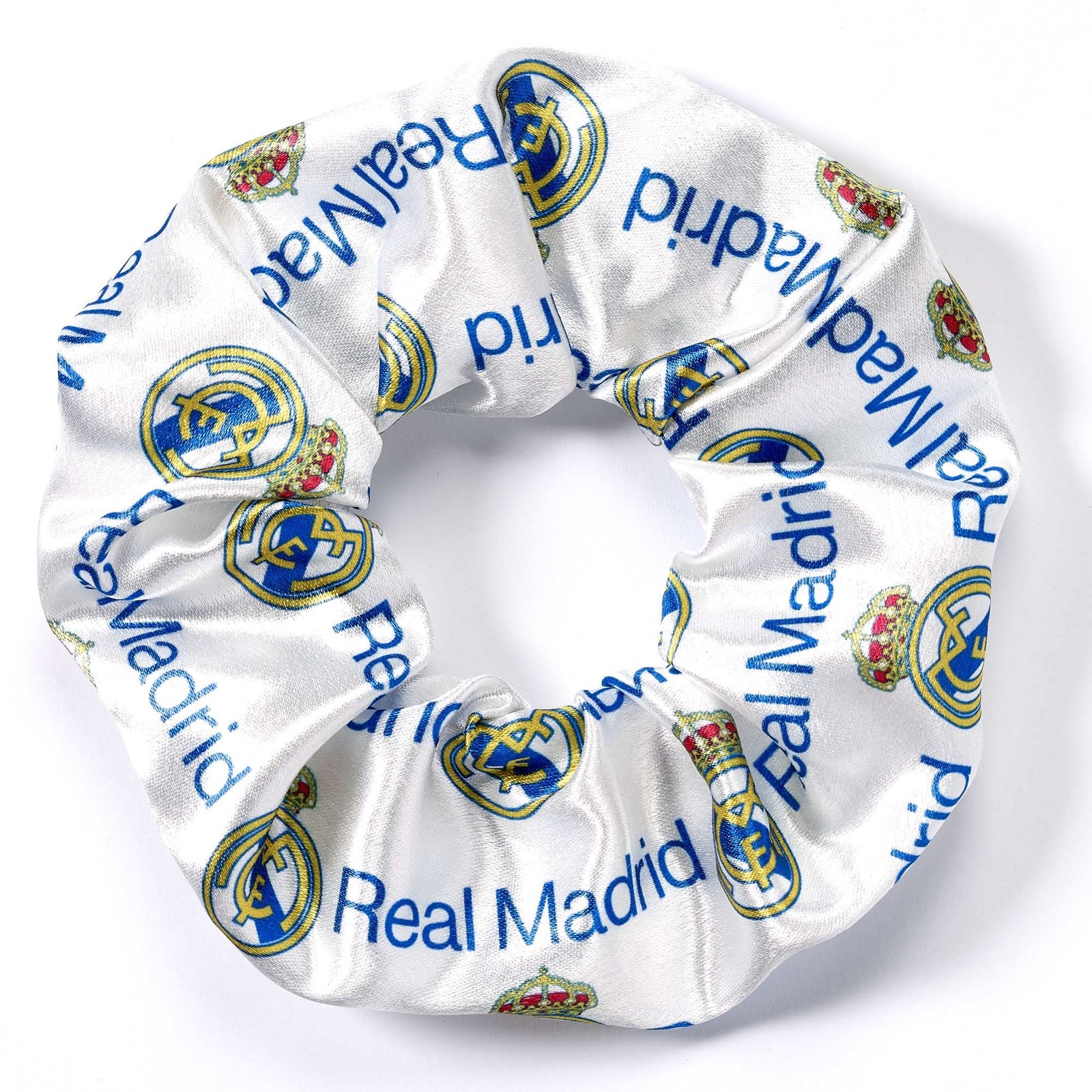 Real Madrid Navy Yellow Logo Hair Scrunchie RMHS0013