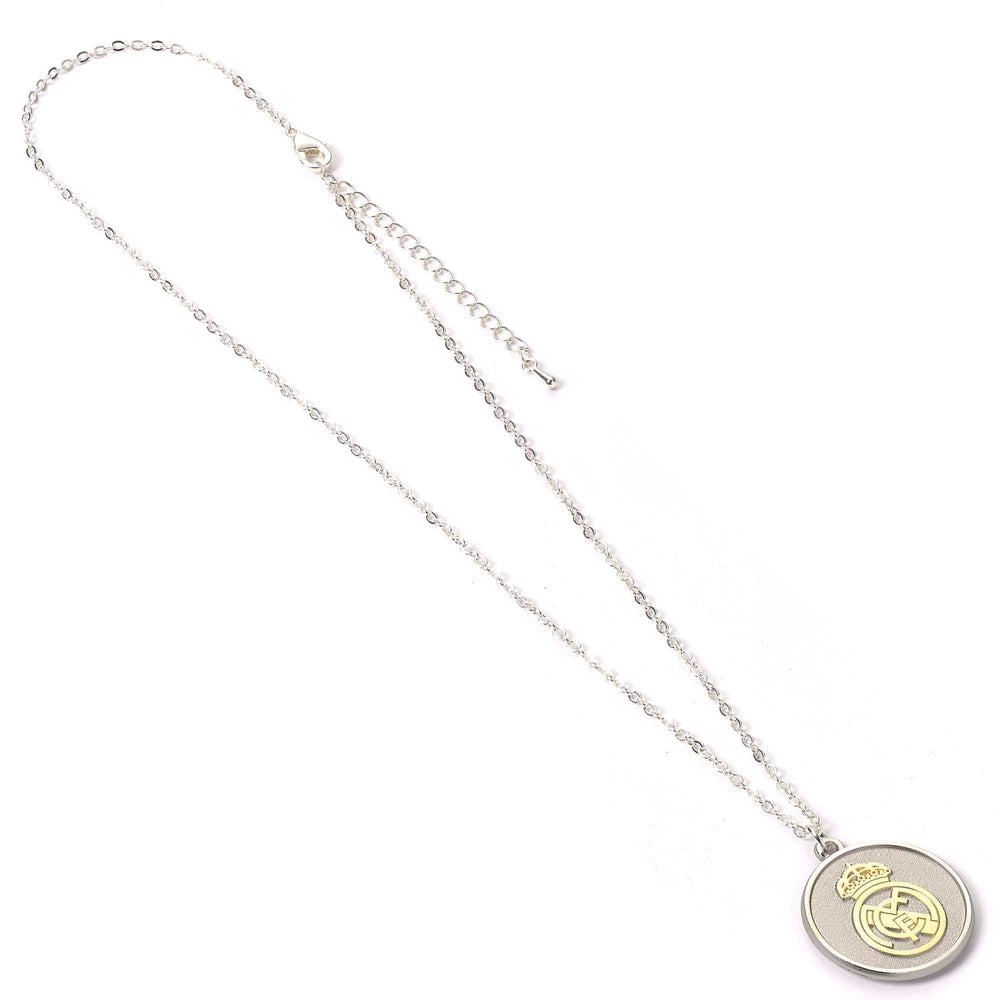 Real Madrid Silver Pendant Gold Crest Necklace RMN00004