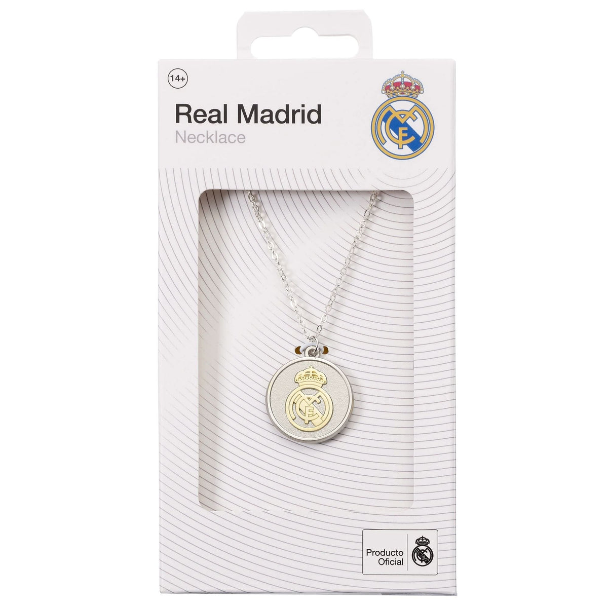 Real Madrid Silver Pendant Gold Crest Necklace RMN00004