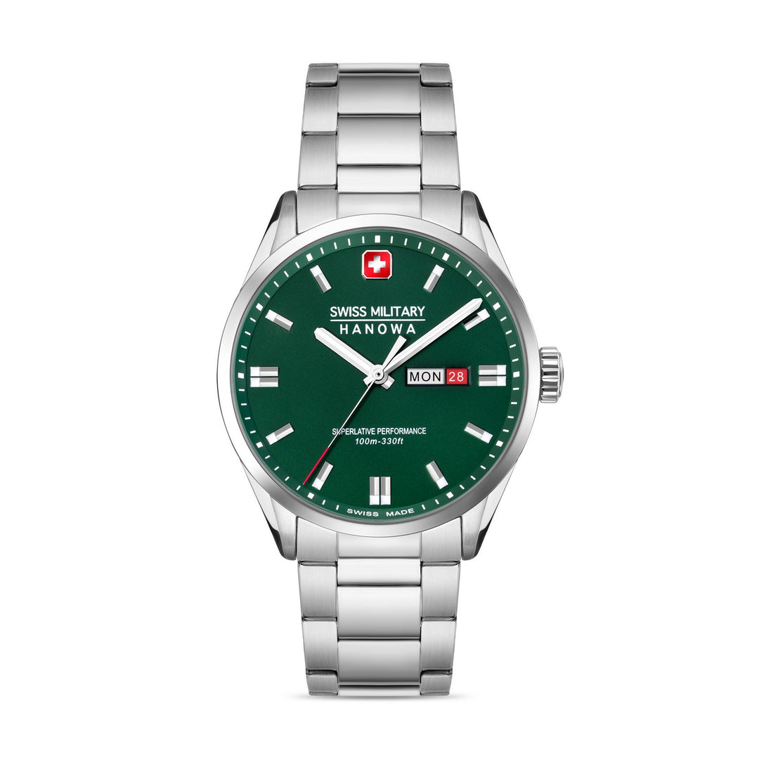 Swiss Military Roadrunner Maxed Silver Green Watch SMWGH0001603