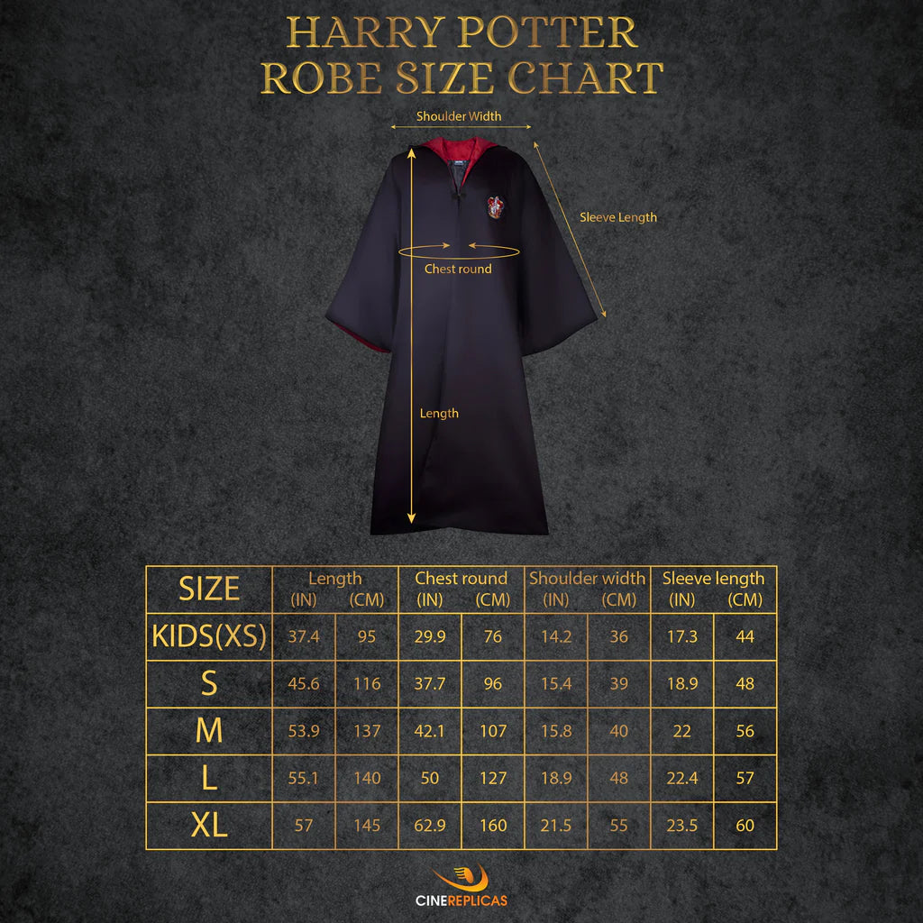 Harry Potter Robe Harry Potter Wizard Gryffindor CR1201 - S