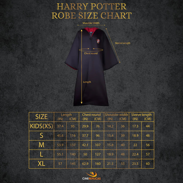 Harry Potter Robe Harry Potter Wizard Gryffindor CR1201 - S