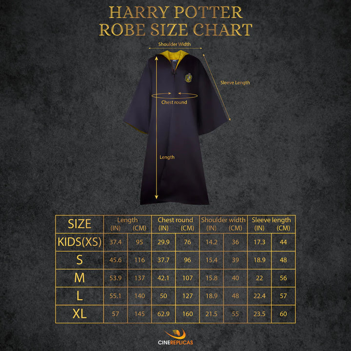 Harry Potter Robe Harry Potter Wizard Hufflepuff CR1204 - S