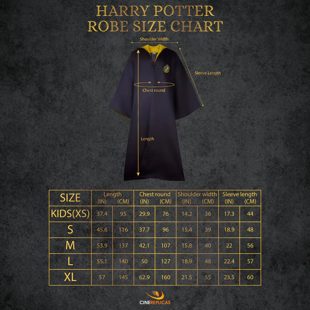 Harry Potter Robe Harry Potter Wizard Hufflepuff Kids CR1204KIDS