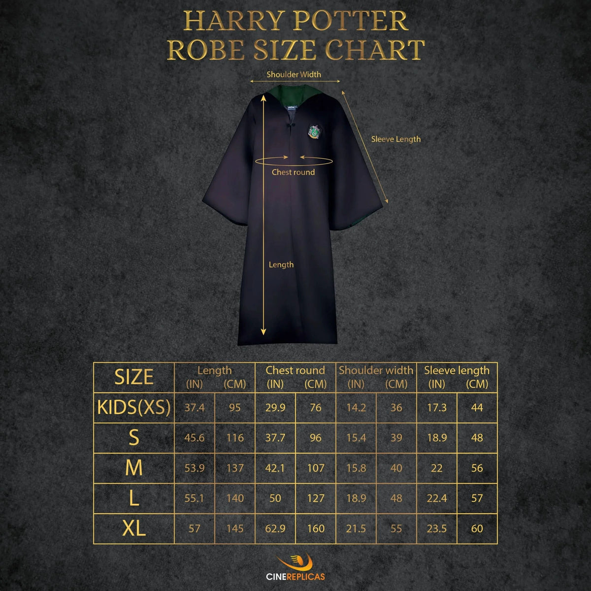 Harry Potter Adults Slytherin Robe CR1202