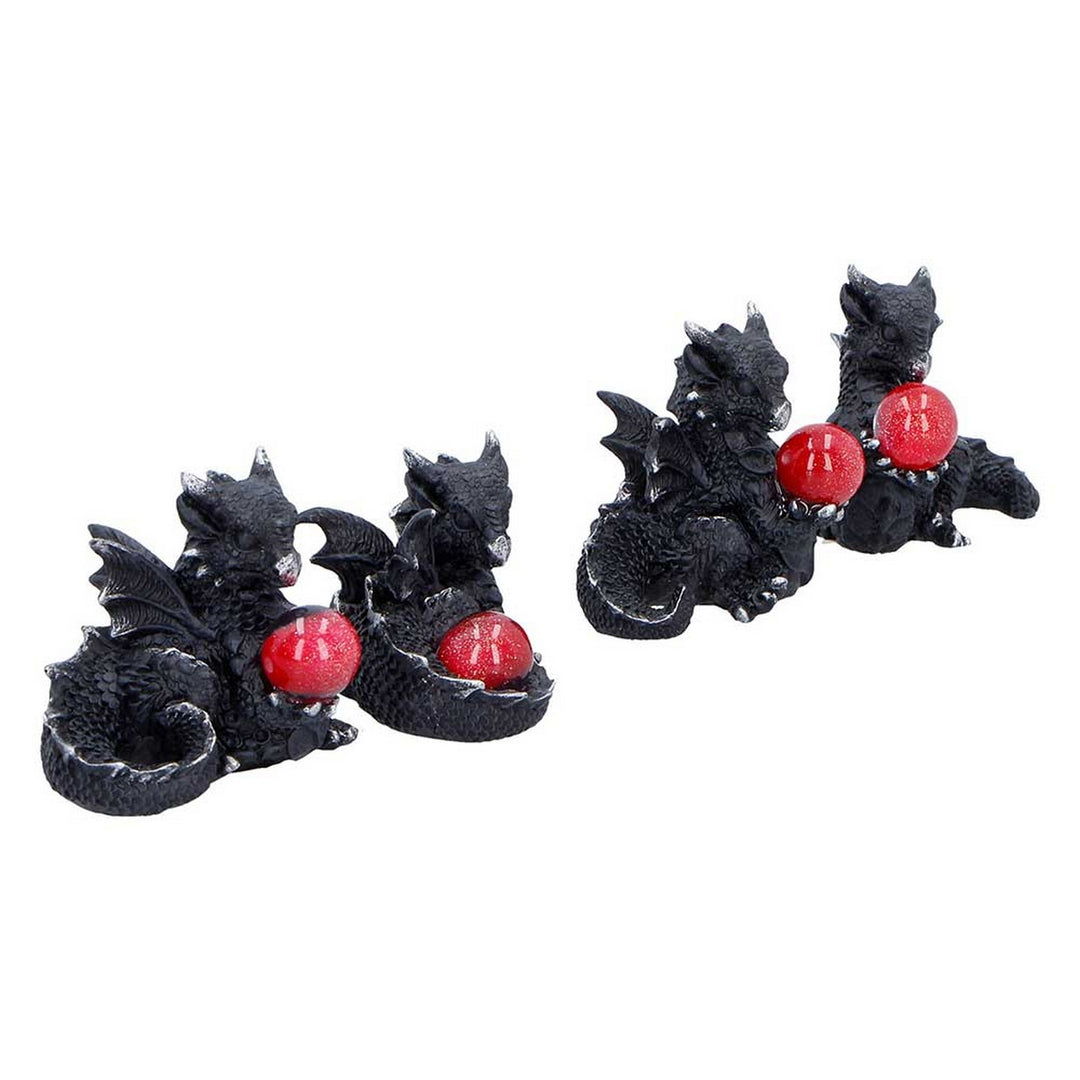 Midnight Treasures Mini Dragon Figurine Set of 4 S7451A26