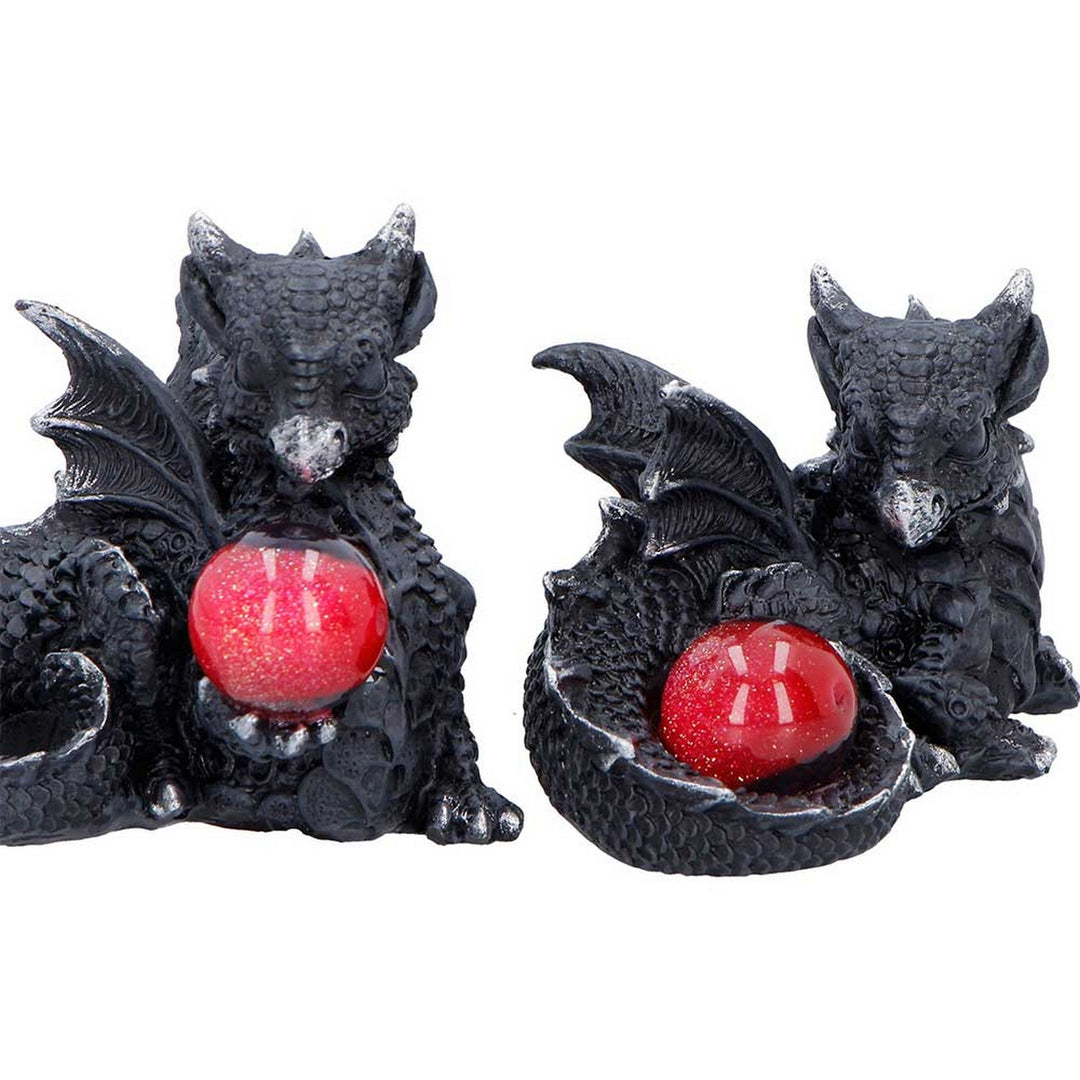 Midnight Treasures Mini Dragon Figurine Set of 4 S7451A26