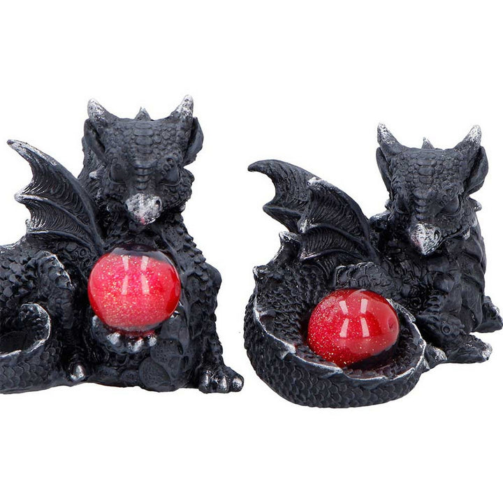 Midnight Treasures Mini Dragon Figurine Set of 4 S7451A26