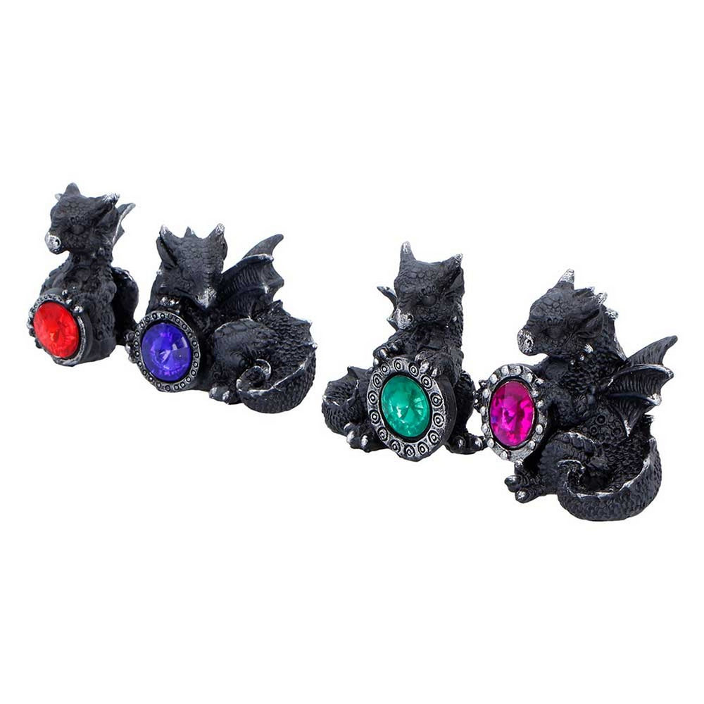 Midnight Reward Mini Dragon Figurine Set of 4 S7452A26
