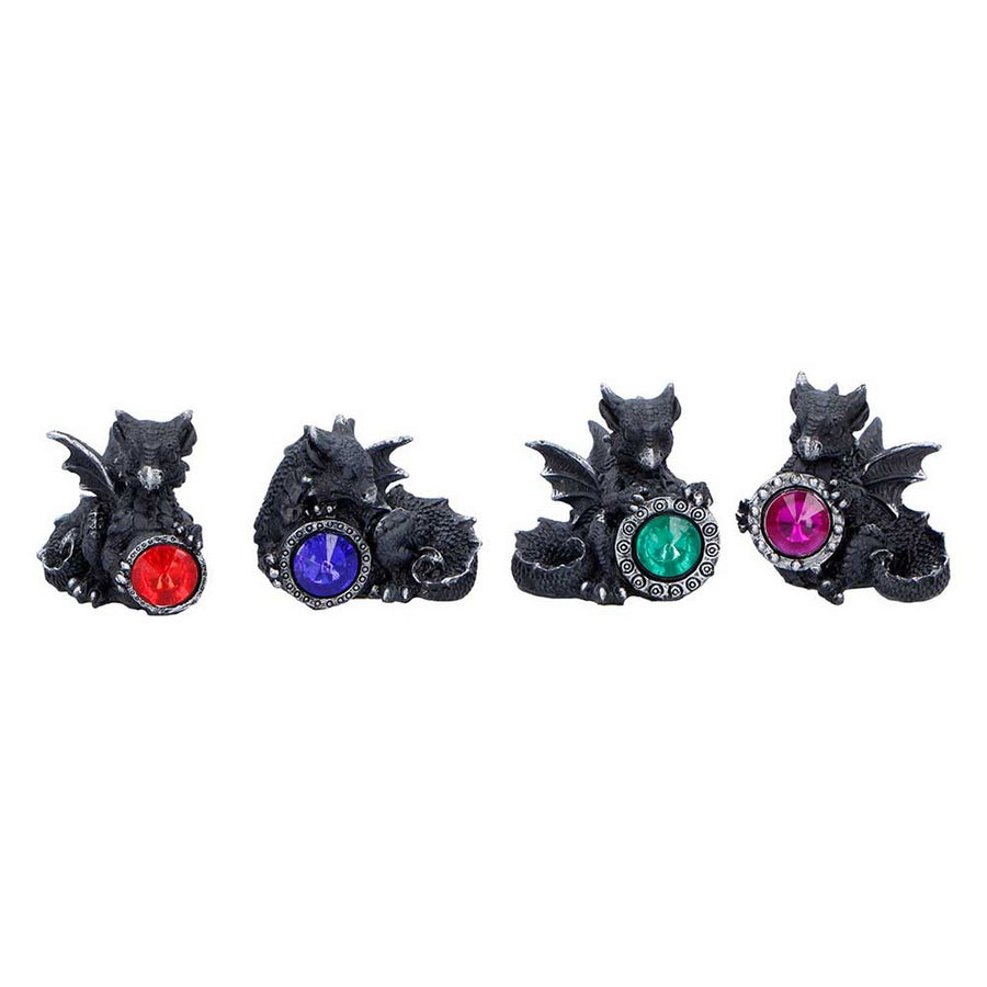 Midnight Reward Mini Dragon Figurine Set of 4 S7452A26