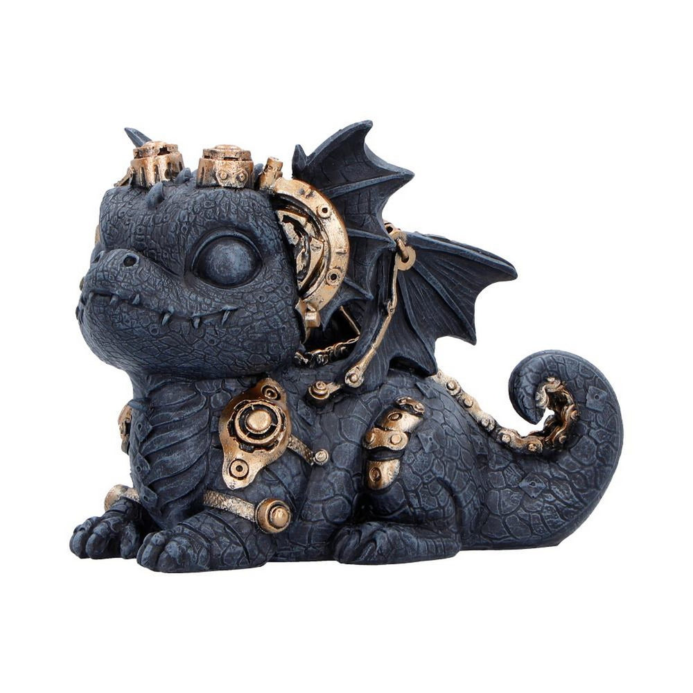 Gearling Black Steampunk Dragon 14.6cm S7637B26