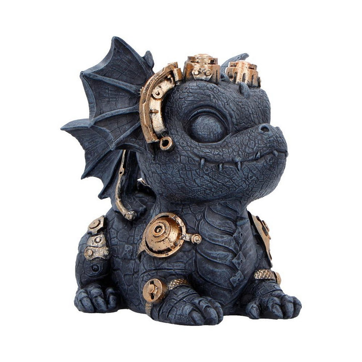 Gearling Black Steampunk Dragon 14.6cm S7637B26