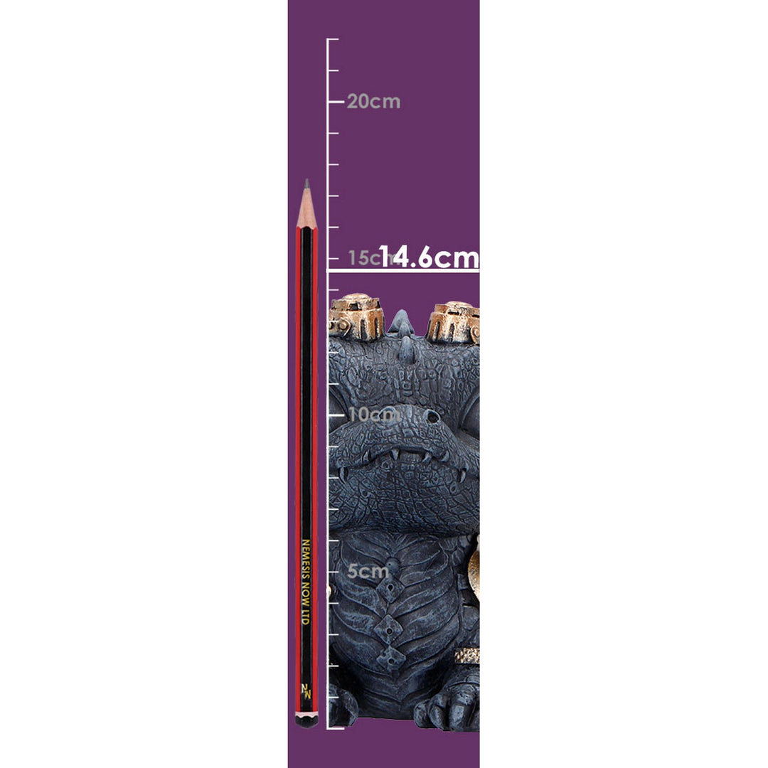 Gearling Black Steampunk Dragon 14.6cm S7637B26