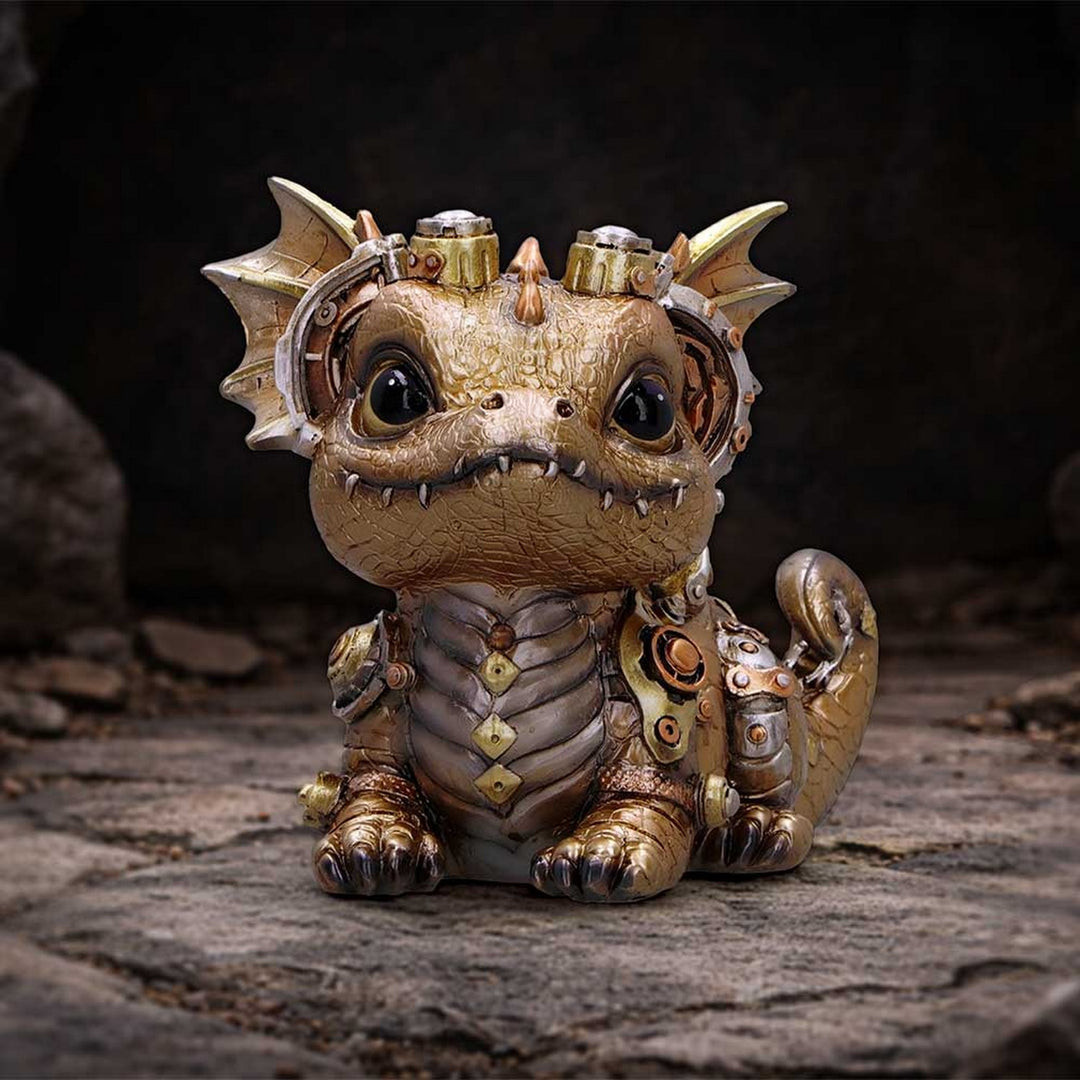 Gearling Gold Steampunk Dragon 15cm S7638B26
