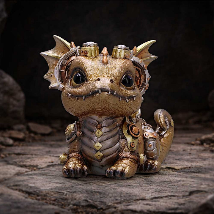 Gearling Gold Steampunk Dragon 15cm S7638B26