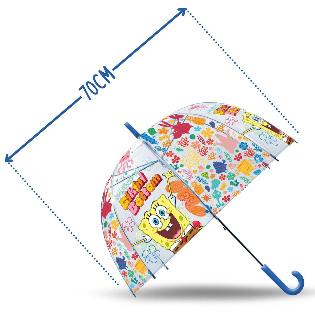 Kids Film And Cartoon Spongebob Transparent Bell Umbrella 46Cm Sponge Bob SB00001