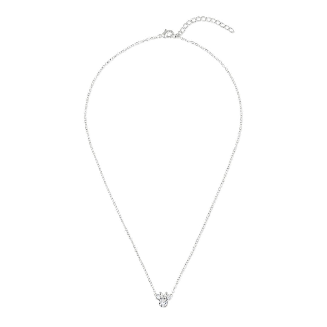 Disney Mickey & Minnie Silver Plated And Stud Earring Set Sterling Necklace SF00111SRWL.PH