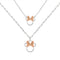 Disney Mickey & Minnie Brass Tt Plt Mother/Daughter Mouse Pendant W/ 18" Chain 16"+2" Necklace SF00487TL.PH