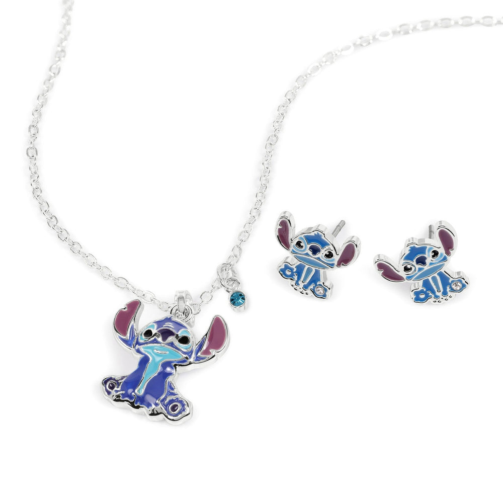 Disney Stitch Earrings Set Necklace SF00783SL PH