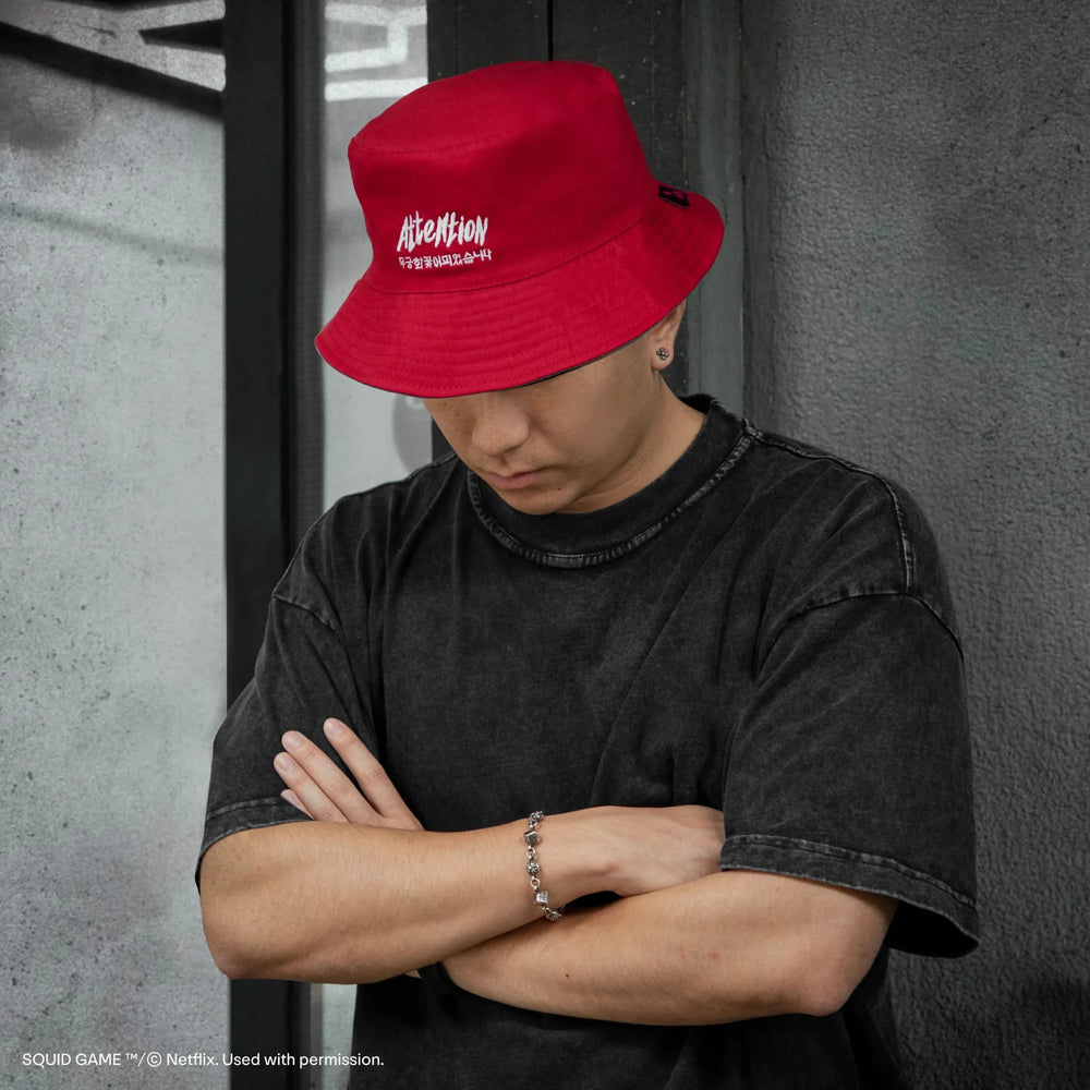 Squid Game Red Light, Green Light Bucket Hat CR2651