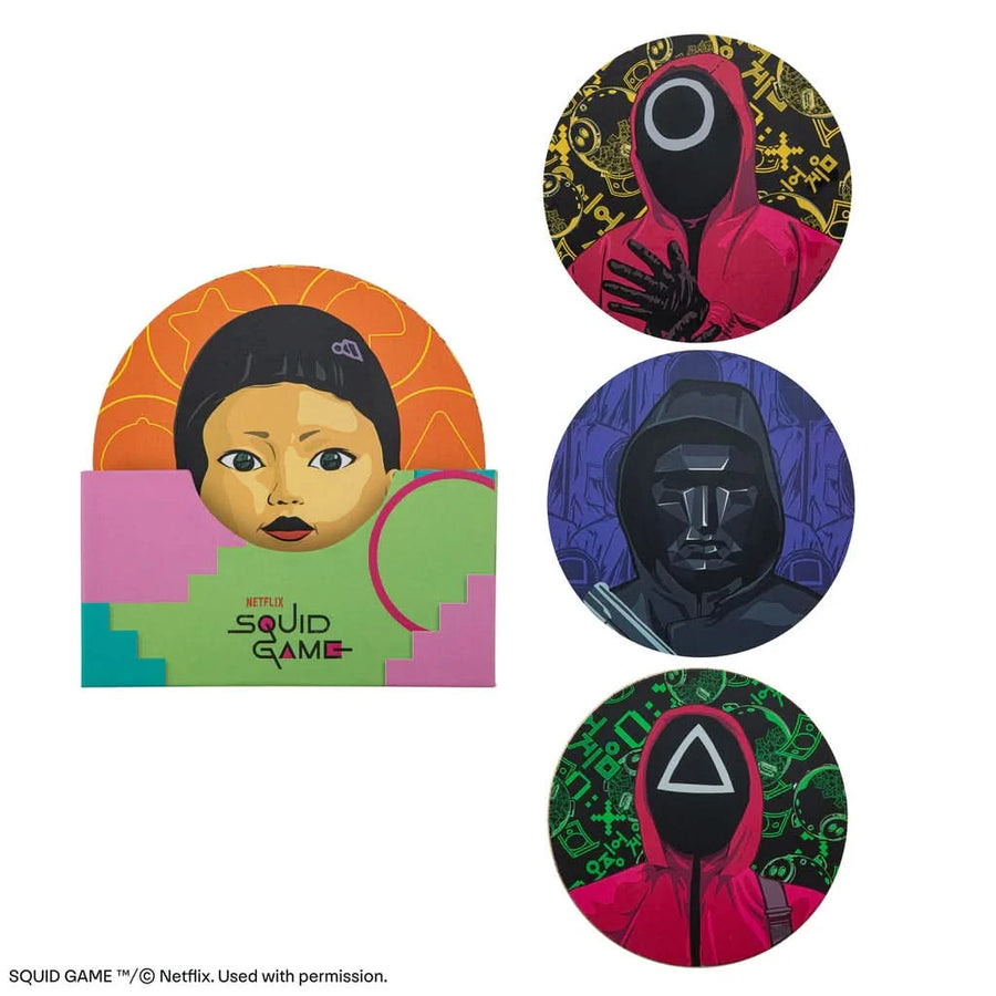 Squid Game Set Of 4 Squid Game Coasters CR4141