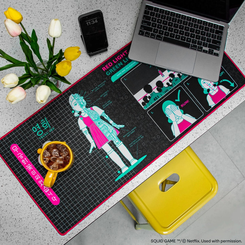 Squid Game Young-hee Blueprint Desk Mat CR2542