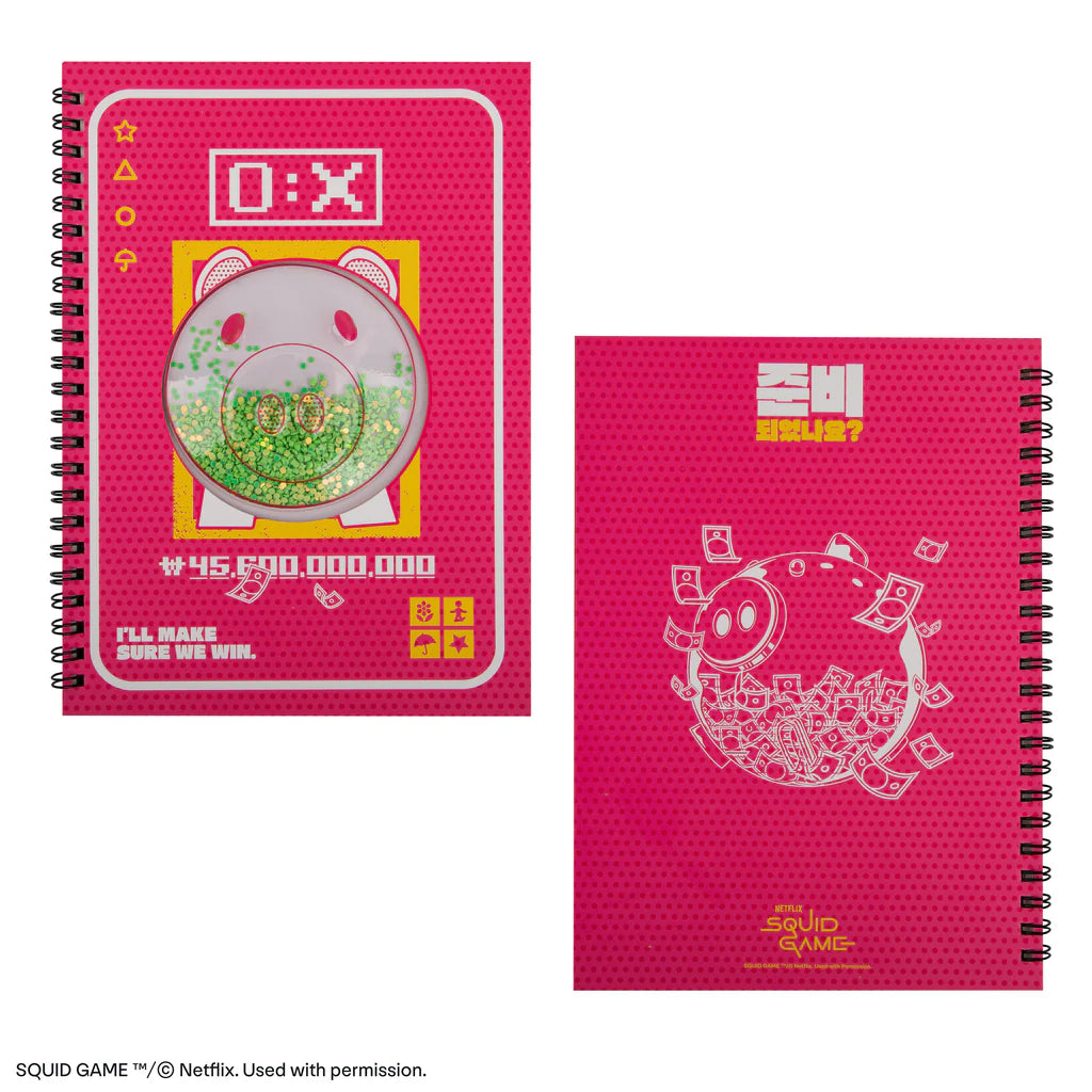Squid Games Hardcover Notebook  Piggy Bank CR5151