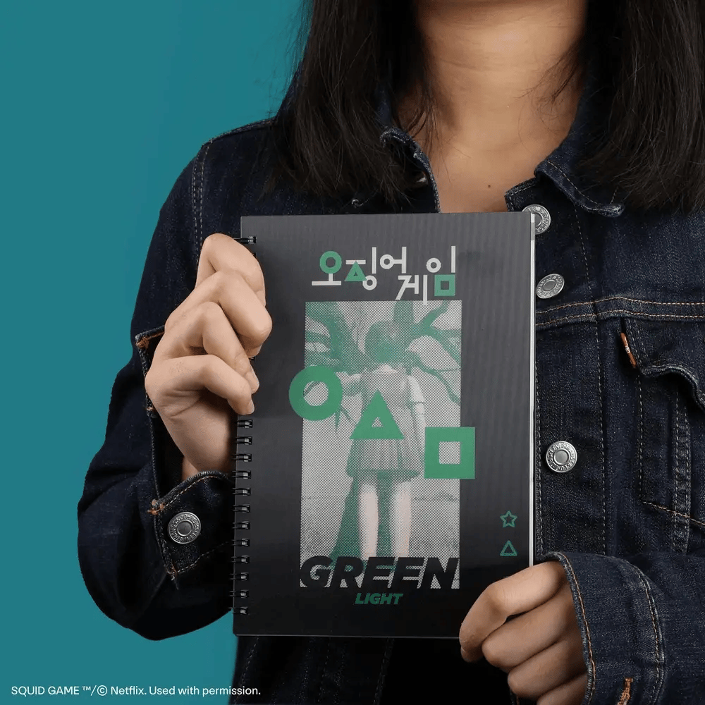 Squid Game Red Light, Green Light Lenticular Softcover Notebook CR5148