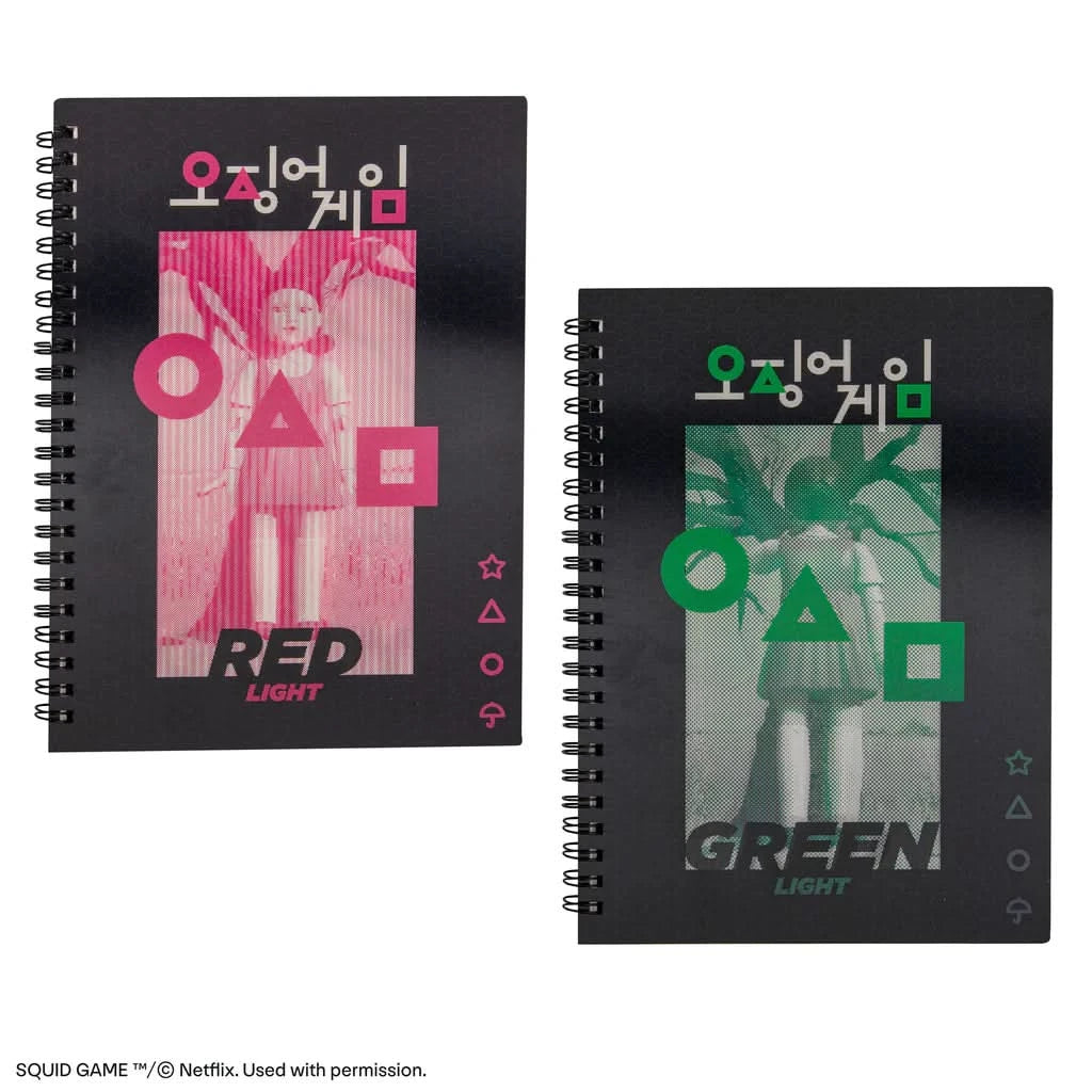 Squid Game Red Light, Green Light Lenticular Softcover Notebook CR5148