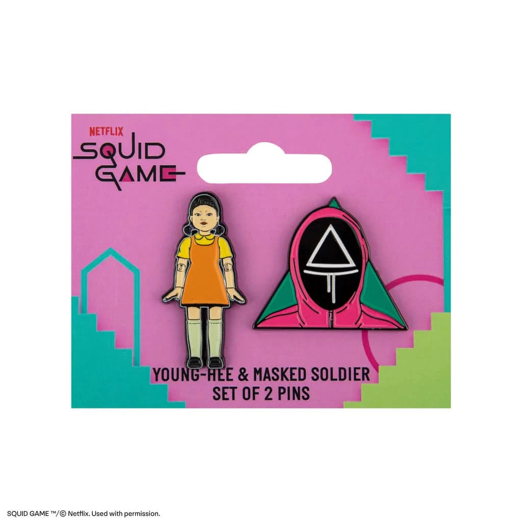 Squid Game Set Of 2 Pins Young-hee & Squid Game Soldier CR3243