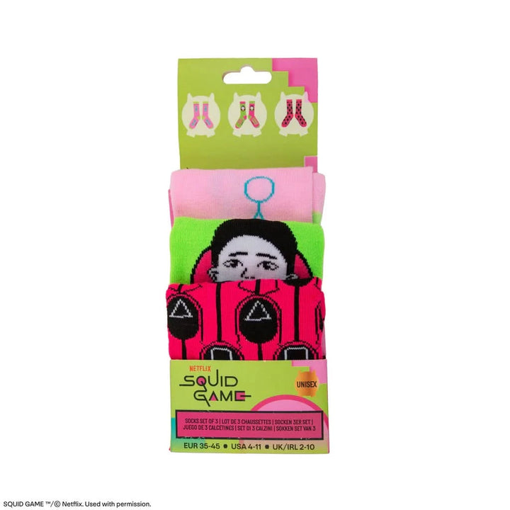 Squid Game Set Of 3 Squid Game Socks CR1645