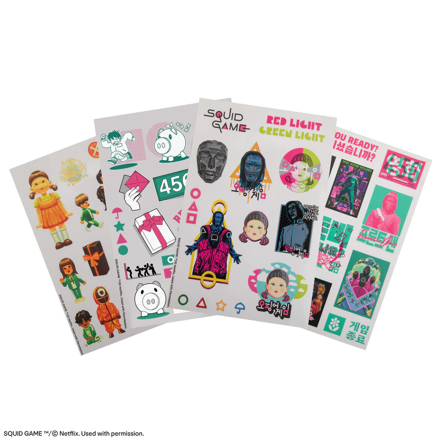 Squid Games Set of 4 Sheets Stickers Squid Game CR5420